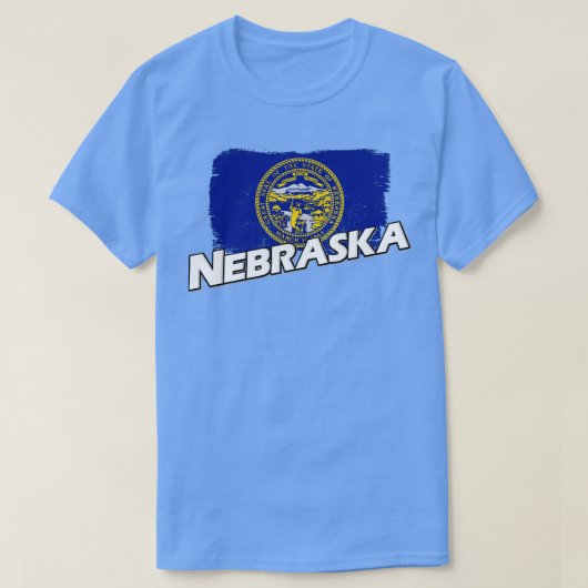 Nebraska vlag t-shirt (Design voorkant)