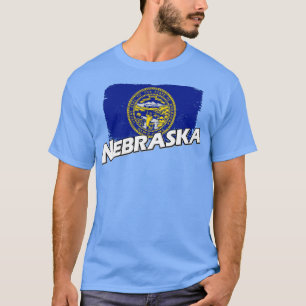 Nebraska vlag t-shirt