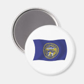 Nebraska Vlagmagneet Magneet (Voorkant / Achterkant)