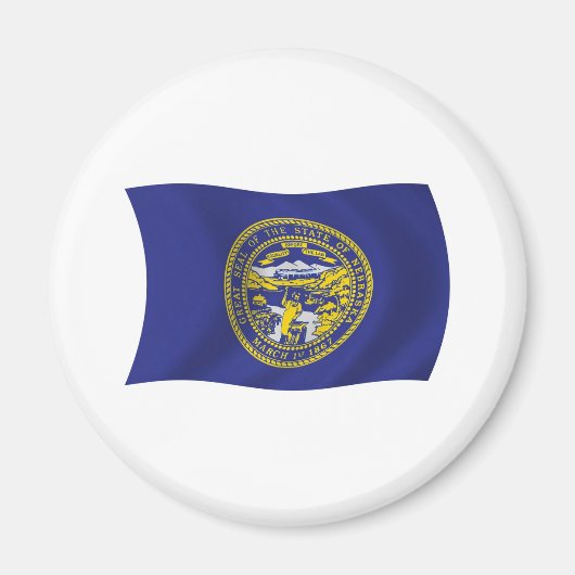 Nebraska Vlagmagneet Magneet (Voorkant)