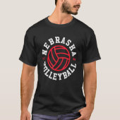 Nebraska Volleybal T - shirts (Voorkant)