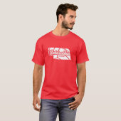 Nebraska Volleyball Retro Script T-shirt (Voorkant volledig)