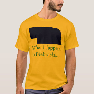 Nebraska Wat er gebeurt T-shirt