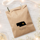 Nebraska Wedding Favor Treat Sacks, Gift Bags Bedankzakje (Geknipt)
