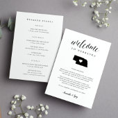 Nebraska Wedding Welcome Letter & Itinerary