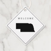 Nebraska Welcome Bag Gift Label voor Wedding Weeke (Voorkant)