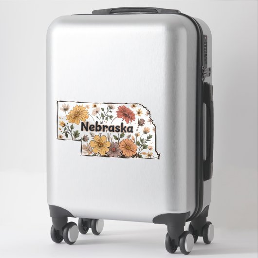 Nebraska Wild Flowers Sticker (Koffer)