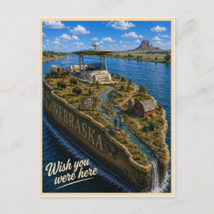 Nebraska   Wish You Were Here   State Serie Briefkaart