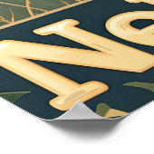 Nebraska witstaarthert poster (Hoek)