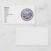 Nebraska-zegel Visitekaartje (Voorkant / Achterkant)