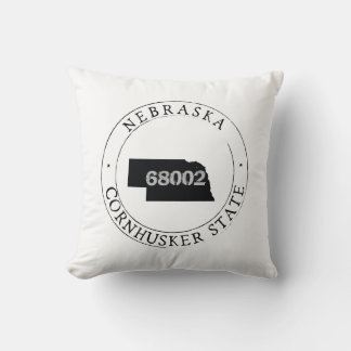 Nebraska Zip Code Pillow Kussen