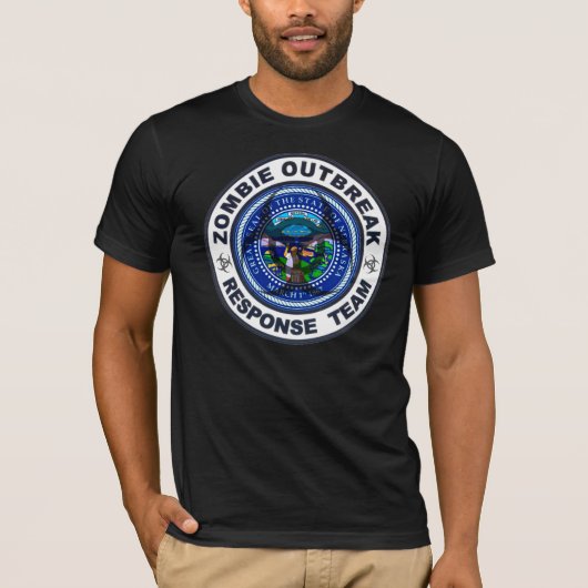 Nebraska Zombie Outbreak Response Team T-shirt (Voorkant)
