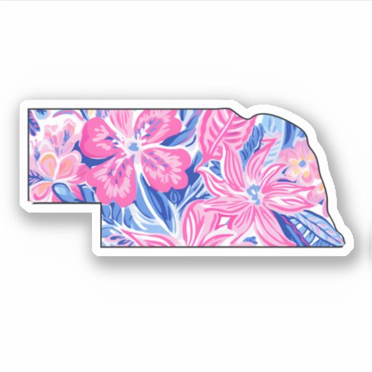 Nebraska - Zomerse Sticker - Lilly Inspired (Voorkant)