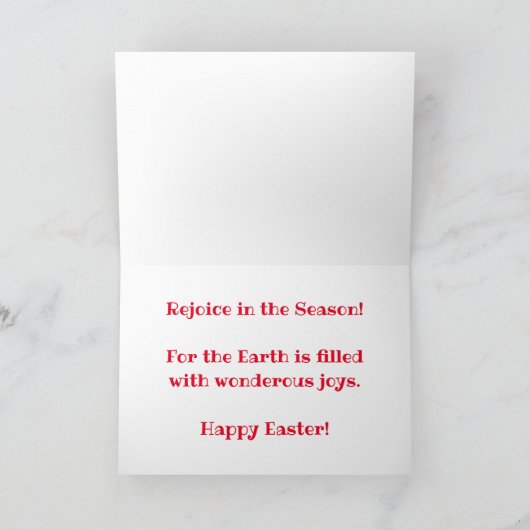 "Nebraskan Hibiscus" Pasen Kaart (Binnen)