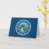 Nebraskan Seal, Seal of Nebraska Kaart (Gele Bloem)