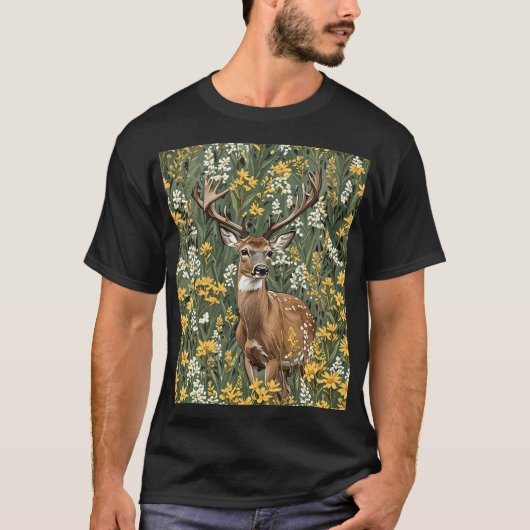 Nebraskan White Tailed Deer 1 T-shirt (Voorkant)