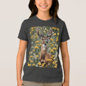Nebraskan Witte Staart Hert 2 Tri-Blend Shirt (Voorkant)