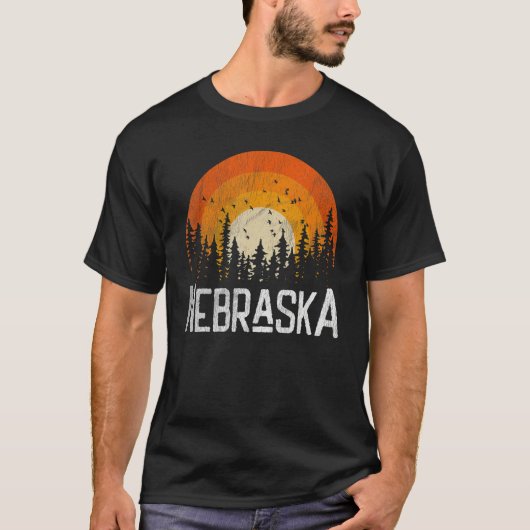    NebraskaRetro Style  70s 80s Mannen Vrouwen   T-shirt (Voorkant)