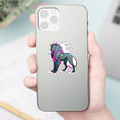 Nébrix, León del Inframundo Luminoso Sticker (Telefoon)