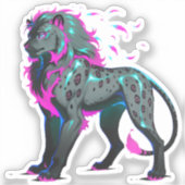 Nébrix, León del Inframundo Luminoso Sticker (Voorkant)
