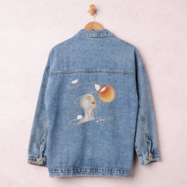 Nebula Attack en Galactic Pearl Ketting Denim Jacket