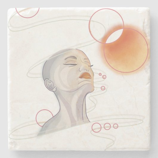 Nebula Attack en Galactic Pearl Ketting Stenen Onderzetter (Voorkant)