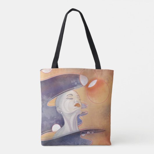 Nebula Attack en Galactic Pearl Ketting Tote Bag (Achterkant)