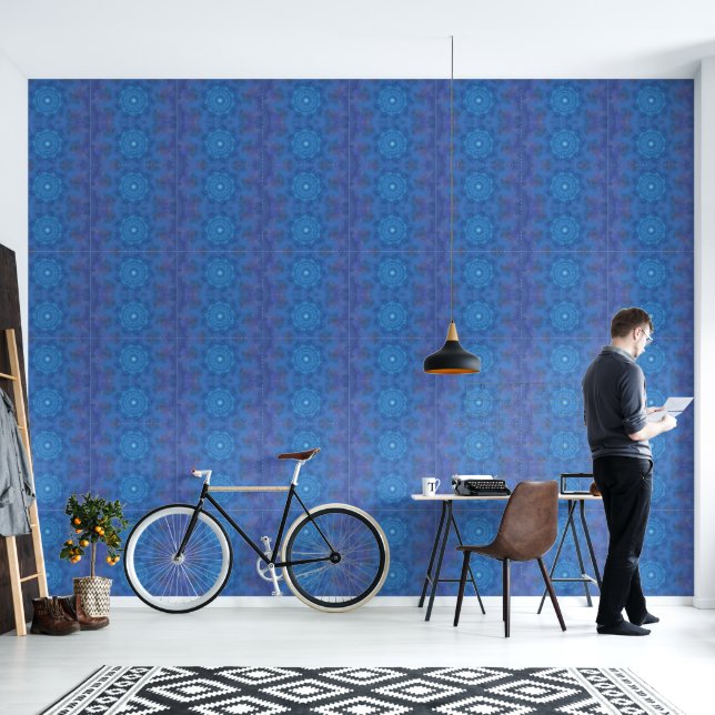 Nebula Bloom – Een Portaal van Licht en Patroon Behang (Woonkamer)