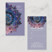 Nebula Bloom | Mandala Afsprakenkaartje (Voorkant / Achterkant)