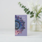 Nebula Bloom | Mandala Afsprakenkaartje (Staand voorkant)