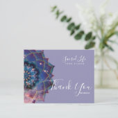 Nebula Bloom | Mandala Briefkaart (Staand voorkant)