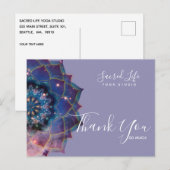 Nebula Bloom | Mandala Briefkaart (Voorkant / Achterkant)