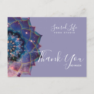 Nebula Bloom Mandala Briefkaart