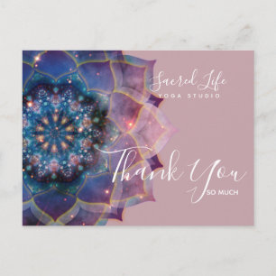 Nebula Bloom Mandala Briefkaart