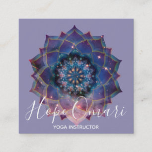 Nebula Bloom   Mandala Vierkante Visitekaartje