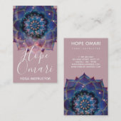Nebula Bloom | Mandala Visitekaartje (Voorkant / Achterkant)