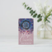Nebula Bloom | Mandala Visitekaartje (Staand voorkant)