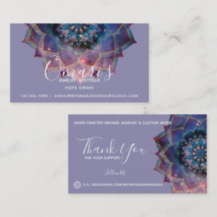 Nebula Bloom   Mandala Visitekaartje