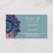 Nebula Bloom | Mandala Visitekaartje (Achterkant)