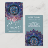 Nebula Bloom | Mandala Visitekaartje (Voorkant / Achterkant)
