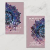 Nebula Bloom | Mandala Visitekaartje (Voorkant / Achterkant)