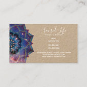 Nebula Bloom | Mandala Visitekaartje (Achterkant)