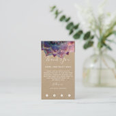 Nebula Bloom | Mandala Visitekaartje (Staand voorkant)
