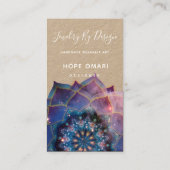 Nebula Bloom | Mandala Visitekaartje (Achterkant)