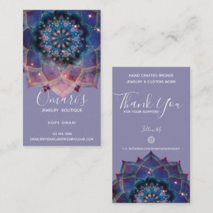 Nebula Bloom Mandala Visitekaartje