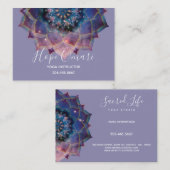 Nebula Bloom | Mandala Visitekaartje (Voorkant / Achterkant)