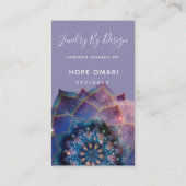 Nebula Bloom | Mandala Visitekaartje (Achterkant)