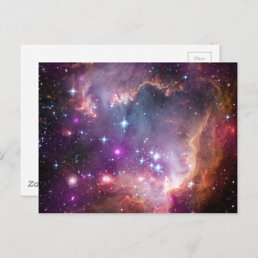 Nebula bright space sterren galaxy hipster geek co briefkaart (Voorkant / Achterkant)