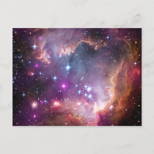 Nebula bright space sterren galaxy hipster geek co briefkaart (Voorkant)