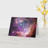 Nebula bright space sterren galaxy hipster geek co kaart (Gele Bloem)
